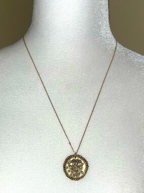 Maje Gold Zodiac Gemini Pendant Necklace